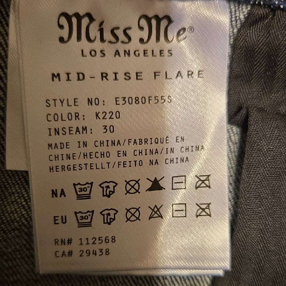 Miss Me Dark Blue Boot Cut Jeans - Picture 6 of 7